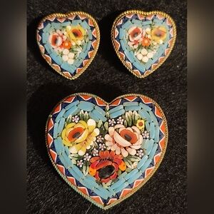 Vintage 3 pc Micro Mosaic Set
